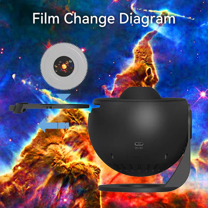 Galaxy Projector Planetarium Projector with 13 Film Sheets - Create a Romantic Starry Sky Experience for Your Bedroom