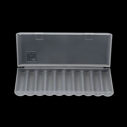10-Slot Plastic Hard Case for AAA/AA/18650 Battery Storage and Organization