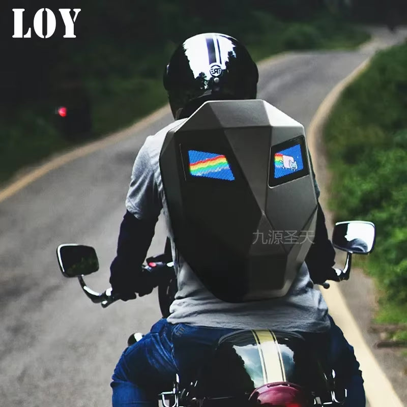 LED Display Backpack for Business and Outdoor Travel - Versatile Laptop and Cycling Backpack for Men and Women