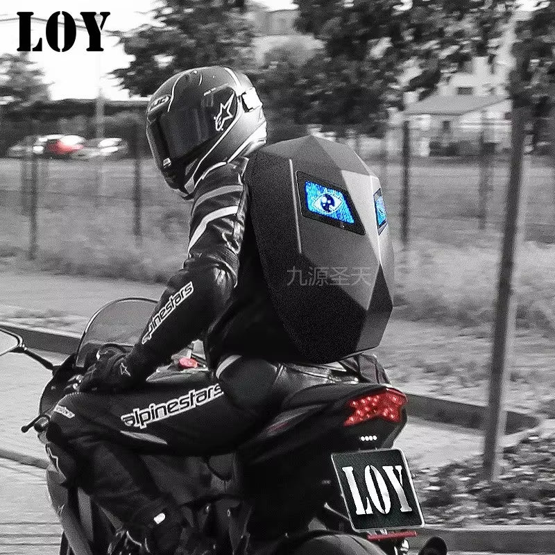 LED Display Backpack for Business and Outdoor Travel - Versatile Laptop and Cycling Backpack for Men and Women