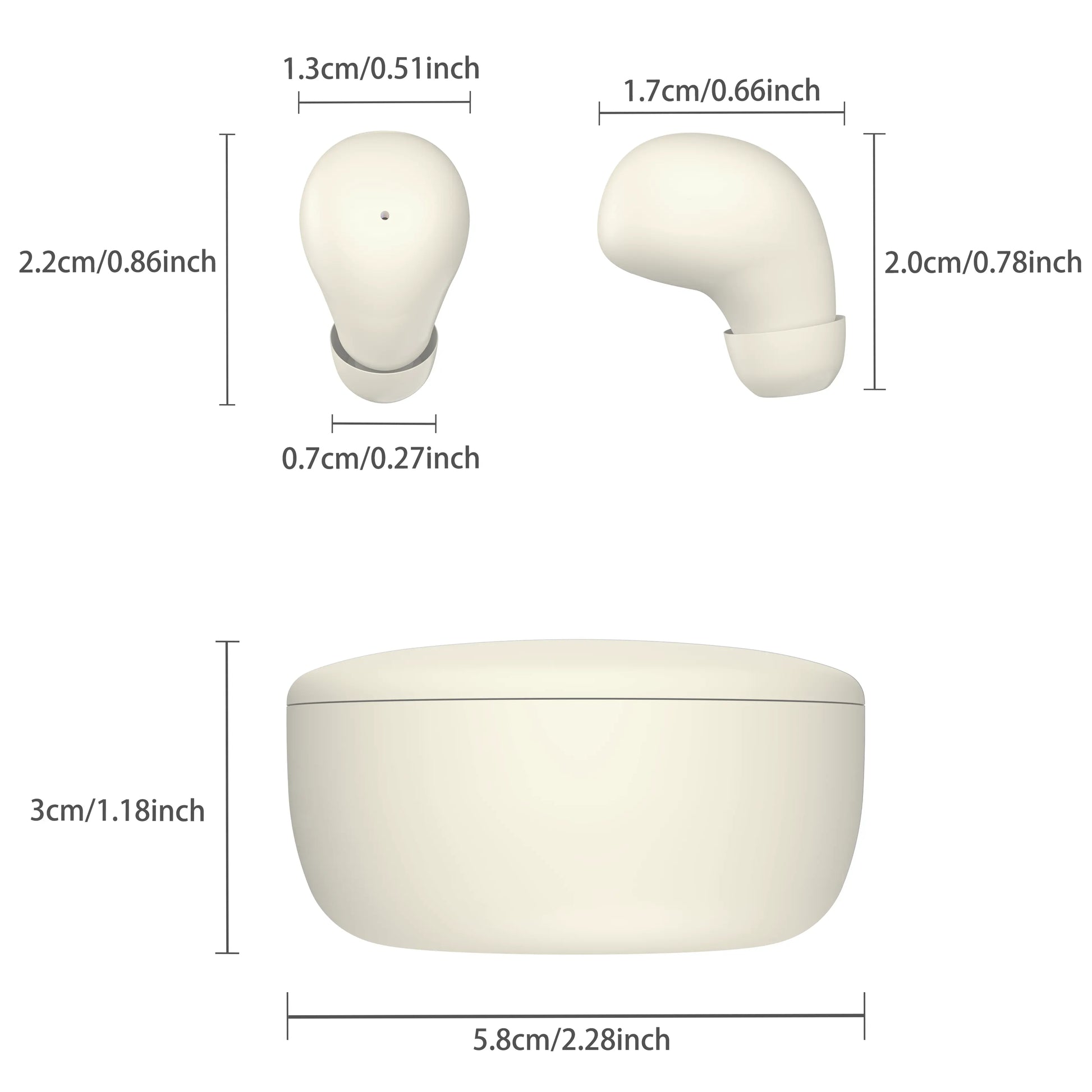MSHUKCOE Mini Invisible Headphones Bluetooth 5.4 True Wireless In-Ear Earphones Sport Audio Earbud Audifonos Bluetooth Wireless Headphones Noise Cancelling Headphones Gamingheadset Summerwins