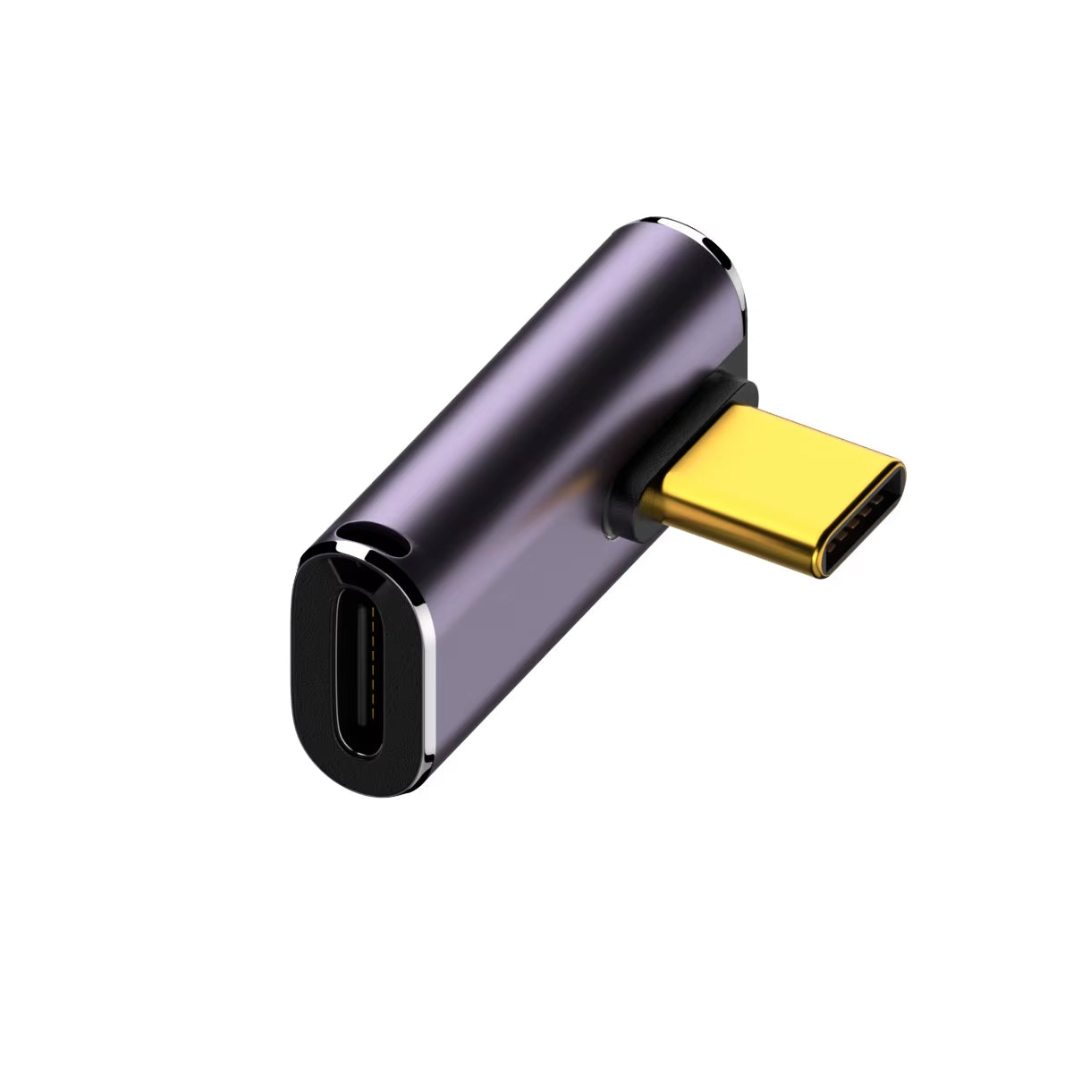 USB 4.0 PD 240W 8K 60Hz Charger Connector for MacBook - 40Gbps High-Speed USB-C OTG U-Shape Straight Angle Male to Female Adapter