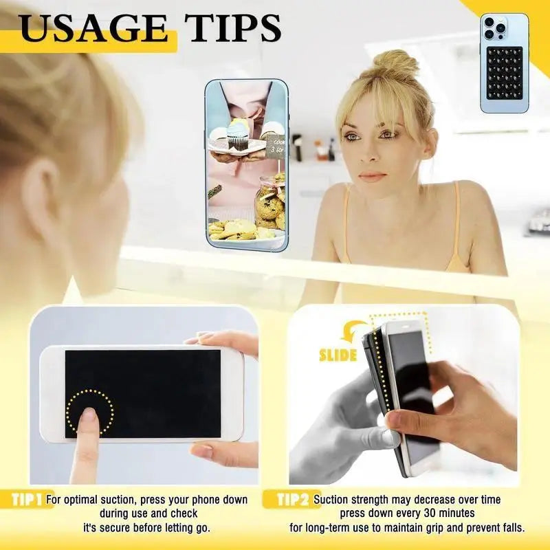 3-Pack Silicone Phone Grip Mount